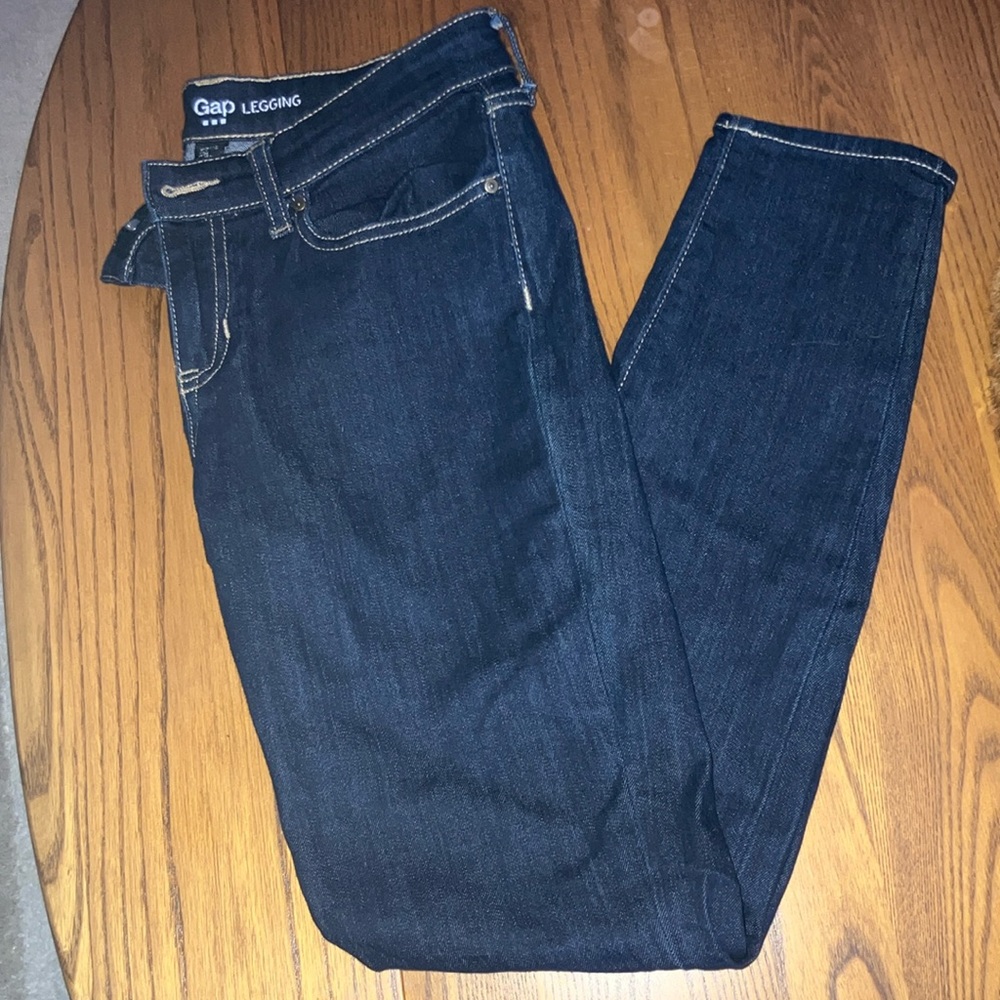 Denim leggings